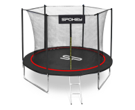 SPOKEY Trampolina JUMPER czerwona 244 cm - 1032958 - zdjęcie 1